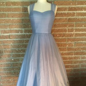 GUC XS Unique Vintage Periwinkle Tulle Dress